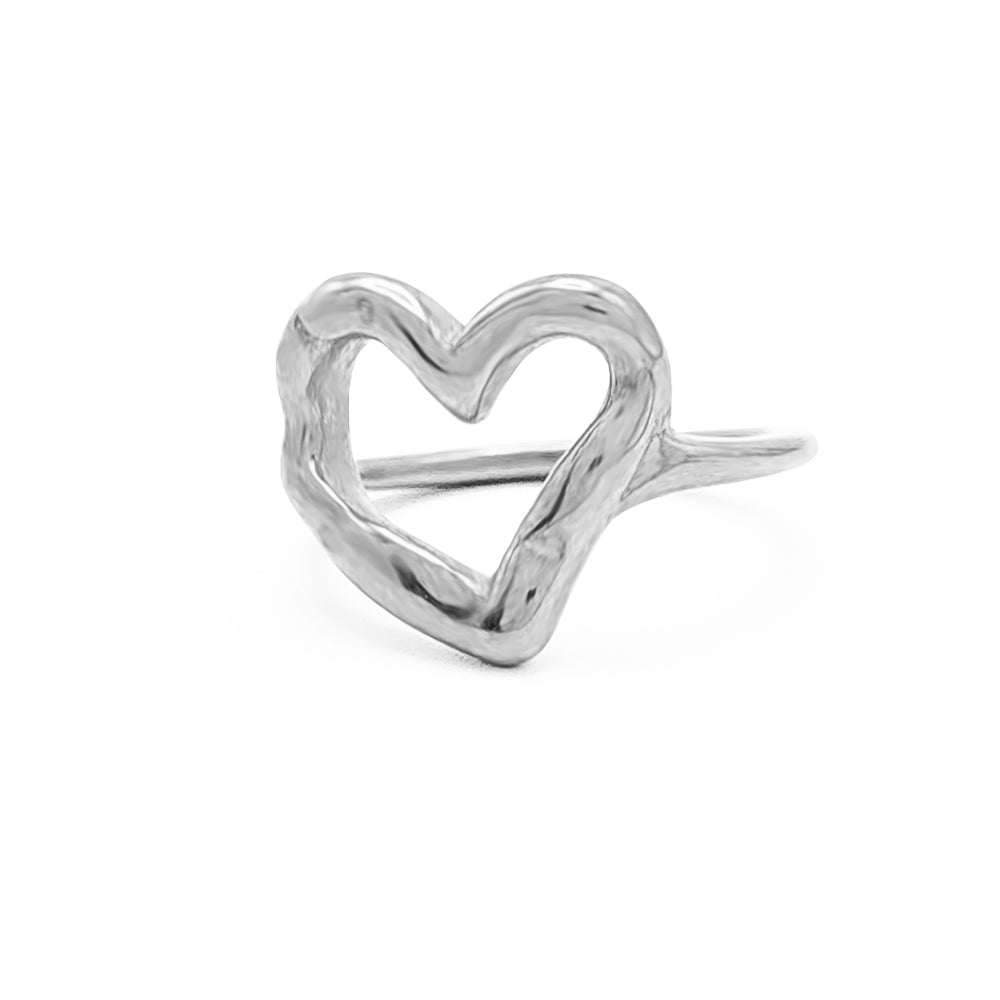 The Nova Heart — Openwork Statement Ring
